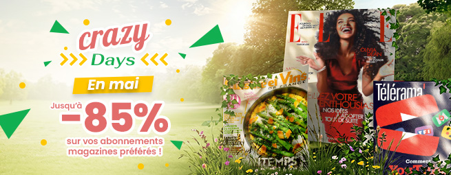 Black week sur Viapresse : jusqu'à -20€ supplémentaires sur vos abonnements magazines !