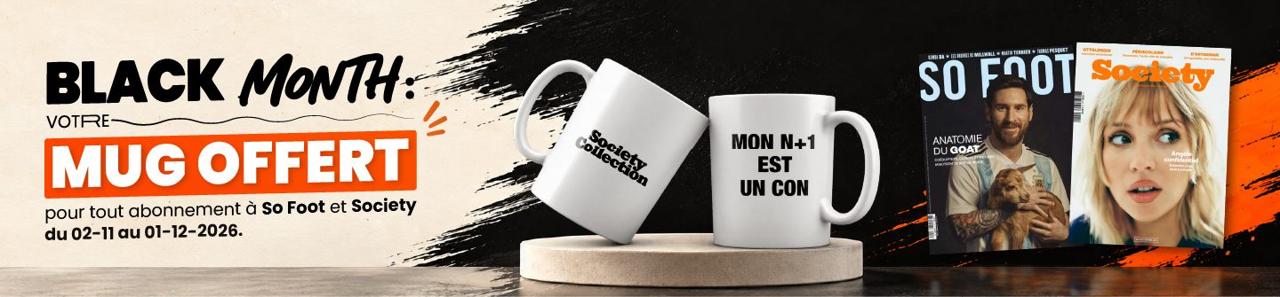 Black month: votre mug offert pour tout abonnement à So Foot et Society