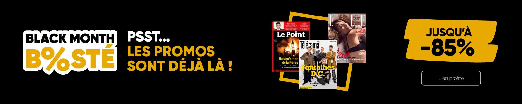 Psst! Les promos sont déjà là, jusqu'à -85%