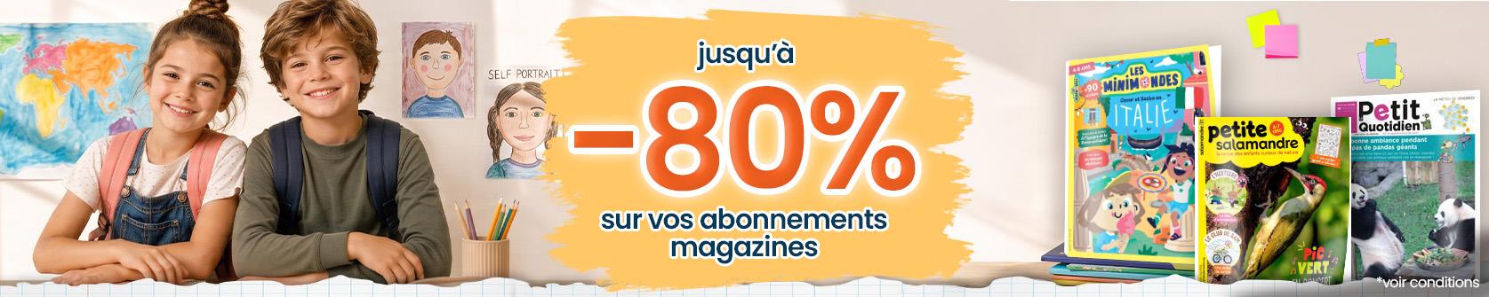 C'est la rentrée : jusqu'à -80% de réduction